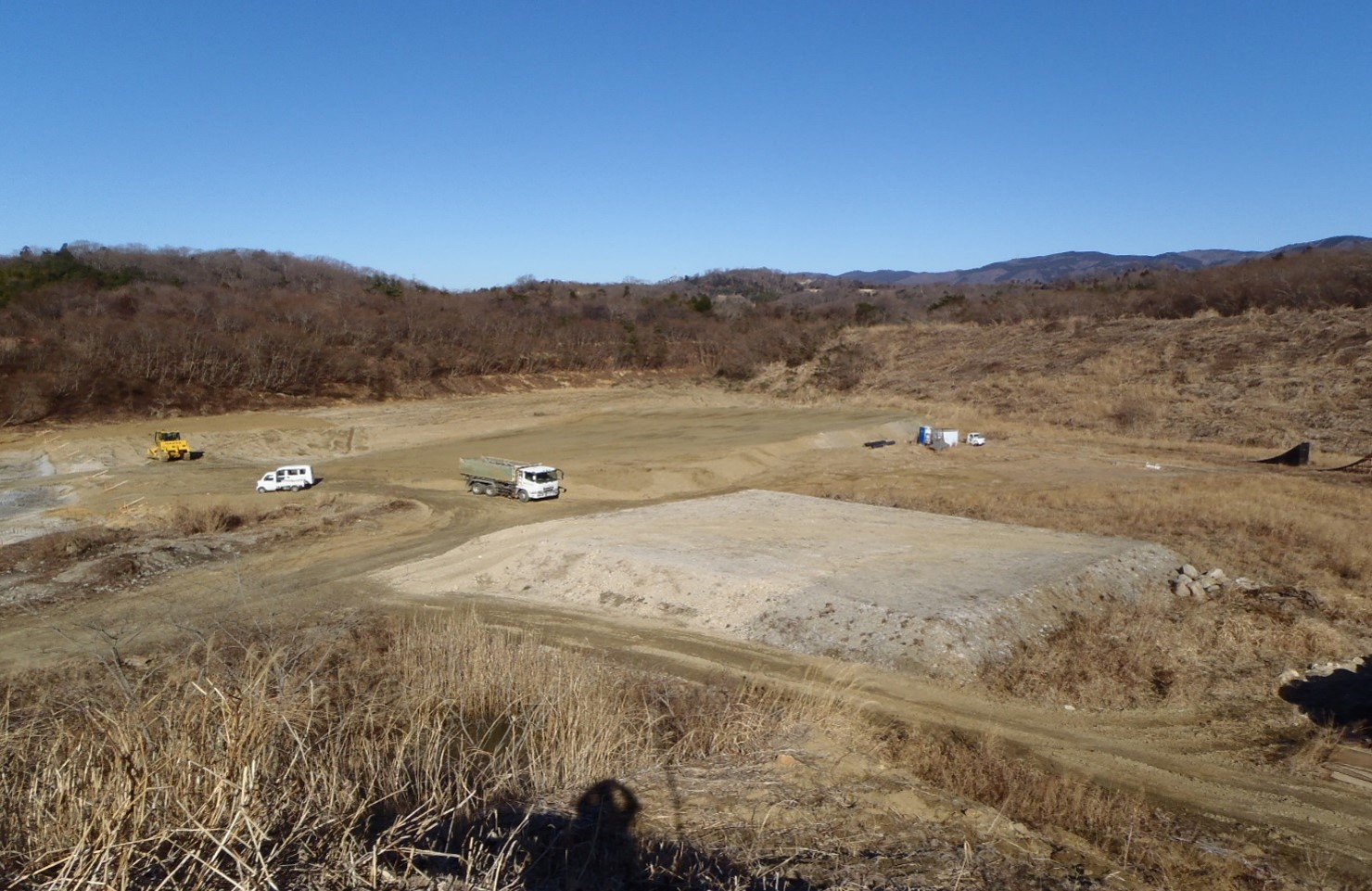 当社所有残土受入場（山田町舟板山）　受入数量：８０万㎥